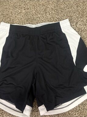 Under Armor Black and White Athletic Shorts
